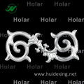 Inox steel balcony railing ornament design